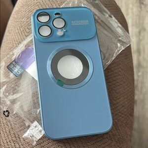 Blue Phone Case with Camera Protection